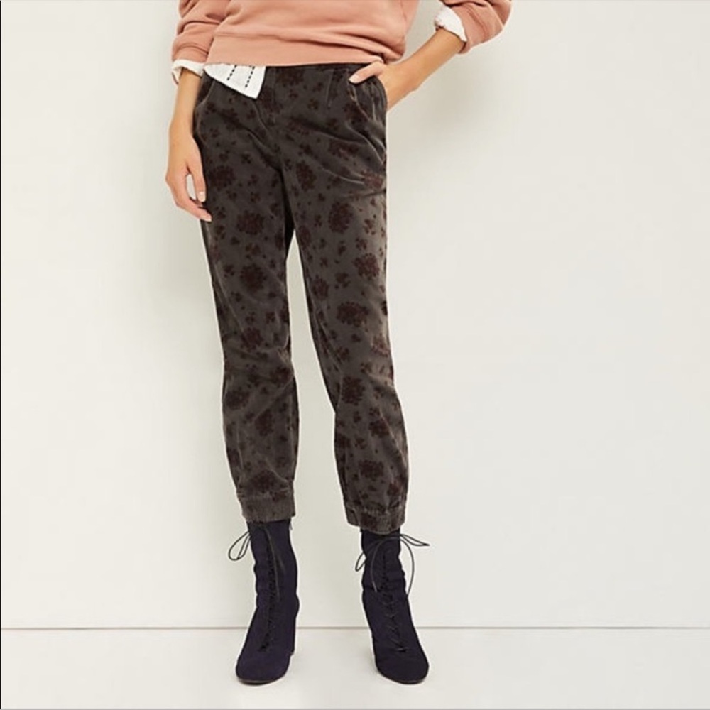 Anthropologie Kalea Fine Corduroy Jogger Pants Small